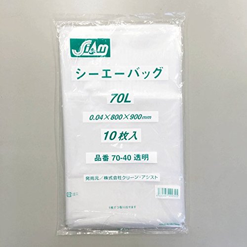 掃除用品オンラインショップ / クリーンアシスト ポリ袋 70L 透明 10枚